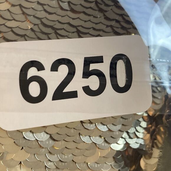 Rachel Zoe Blouse Women 6 Gold Sequin Flynn Mini Pailette Top Short Sleeve Disco - Picture 10 of 10